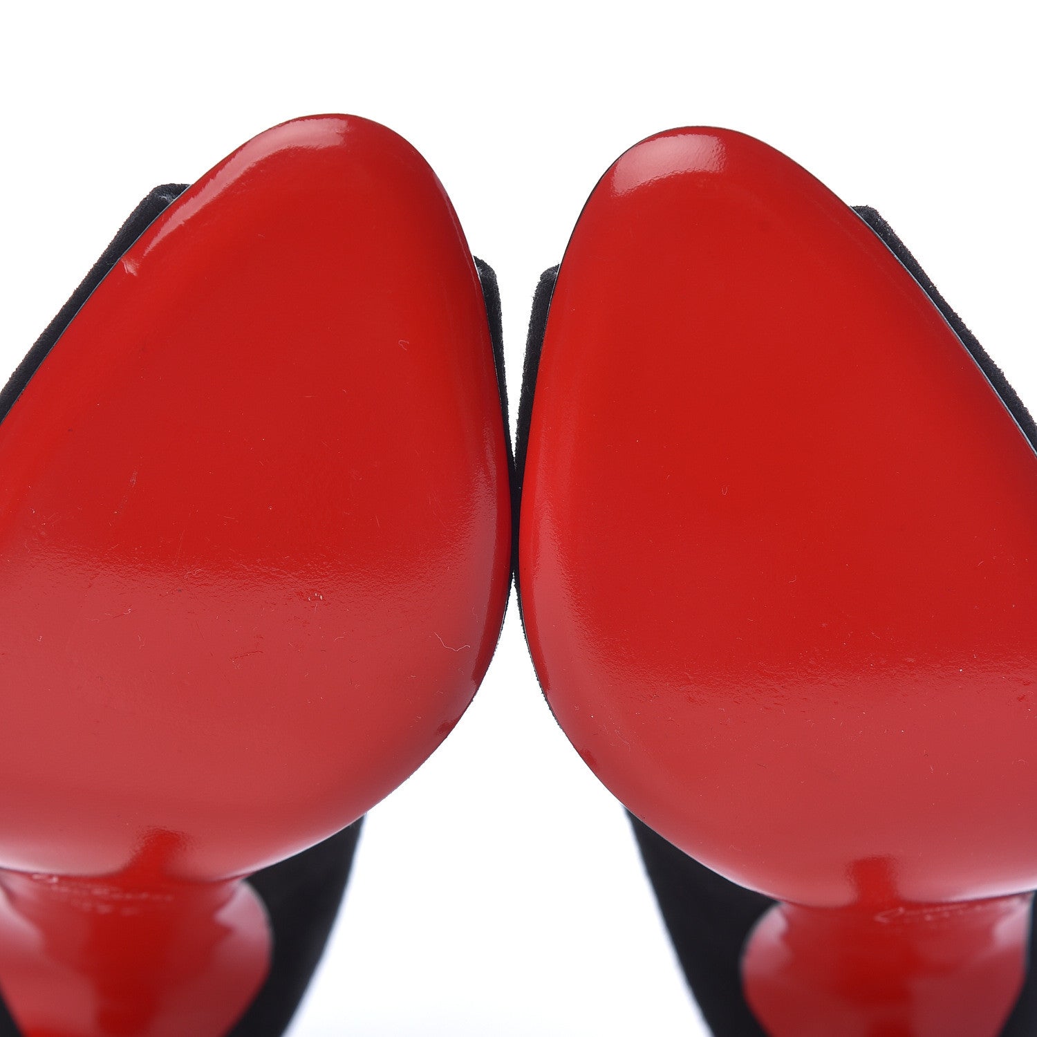 Christian Louboutin Veau Velours Pijonina 100 Booties 37.5 Black 8 of 9