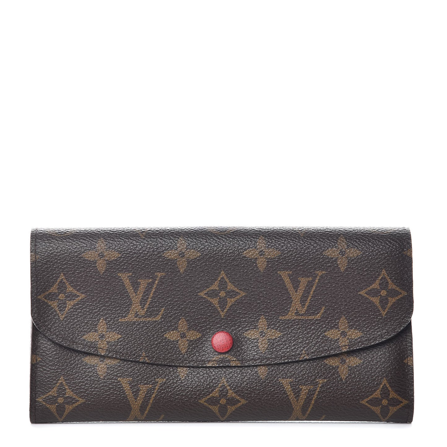 Monogram Emilie Wallet Red