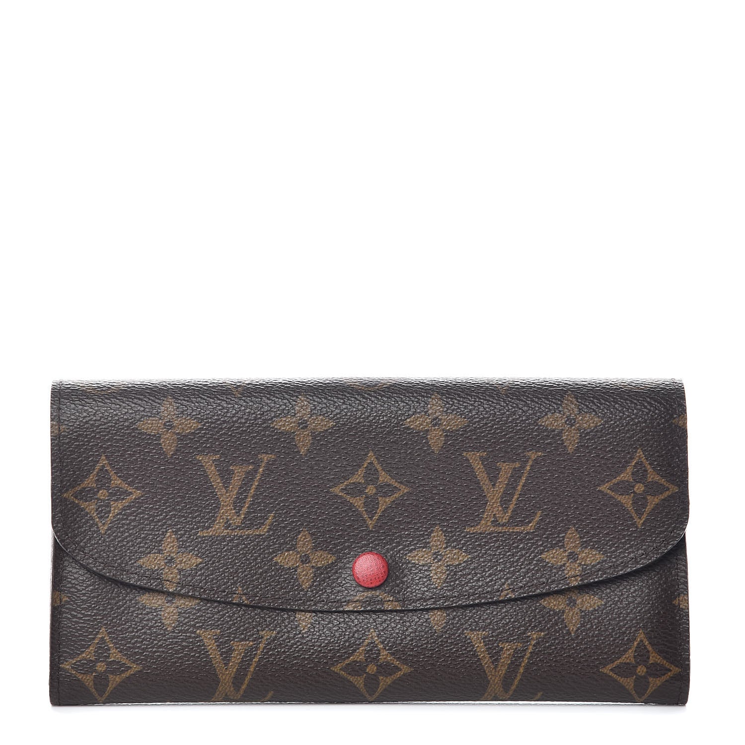 Louis Vuitton Monogram Emilie Wallet Red 1 of 9