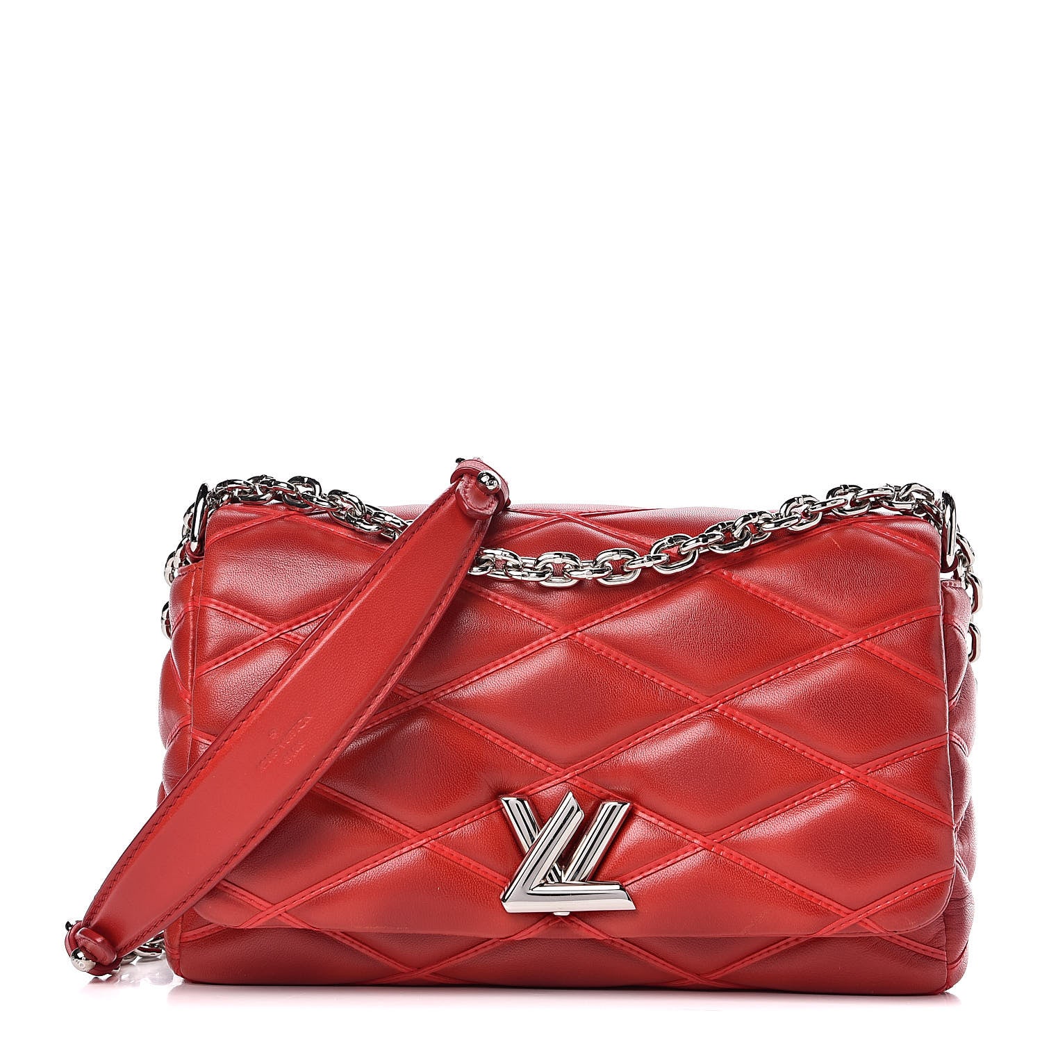 Louis Vuitton Lambskin Malletage GO-14 PM Red 1 of 14