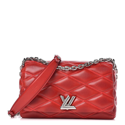 Louis Vuitton Lambskin Malletage GO-14 PM Red 1 of 14