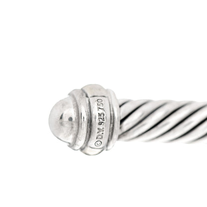 David Yurman Sterling Silver 18K Yellow Gold 4mm Cable Classics Bracelet 4 of 5