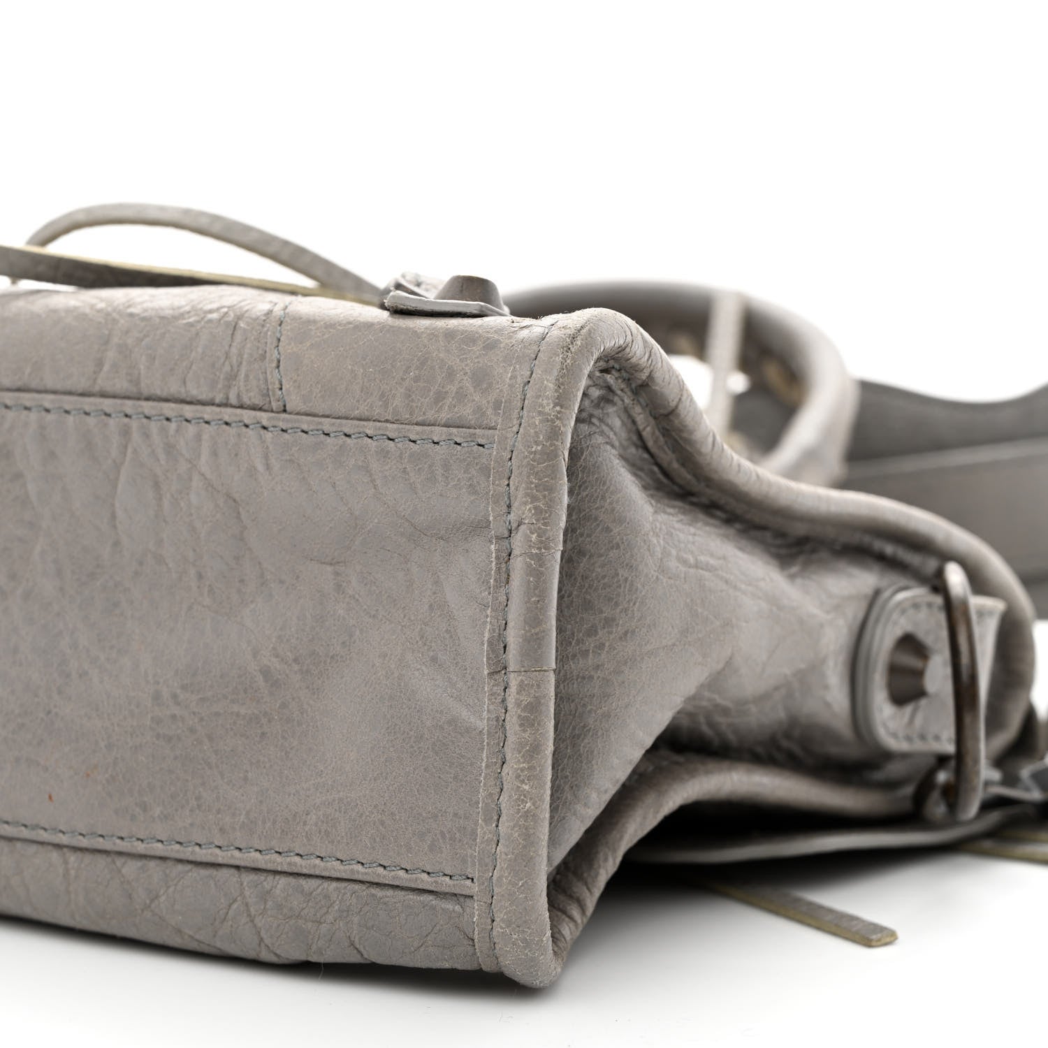 Balenciaga Agneau Classic Hardware Mini City Gris Pyrite 10 of 13