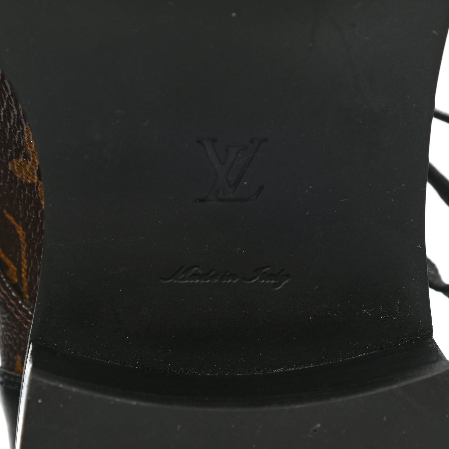 Calfskin Monogram Wonderland Flat Ranger Boots 38.5 Black