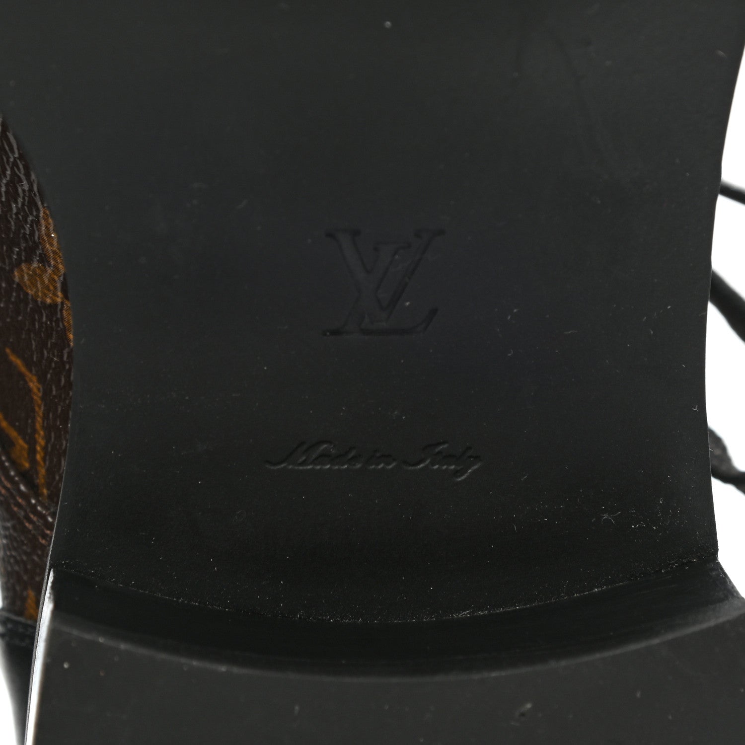 Louis Vuitton Calfskin Monogram Wonderland Flat Ranger Boots 38.5 Black 6 of 7