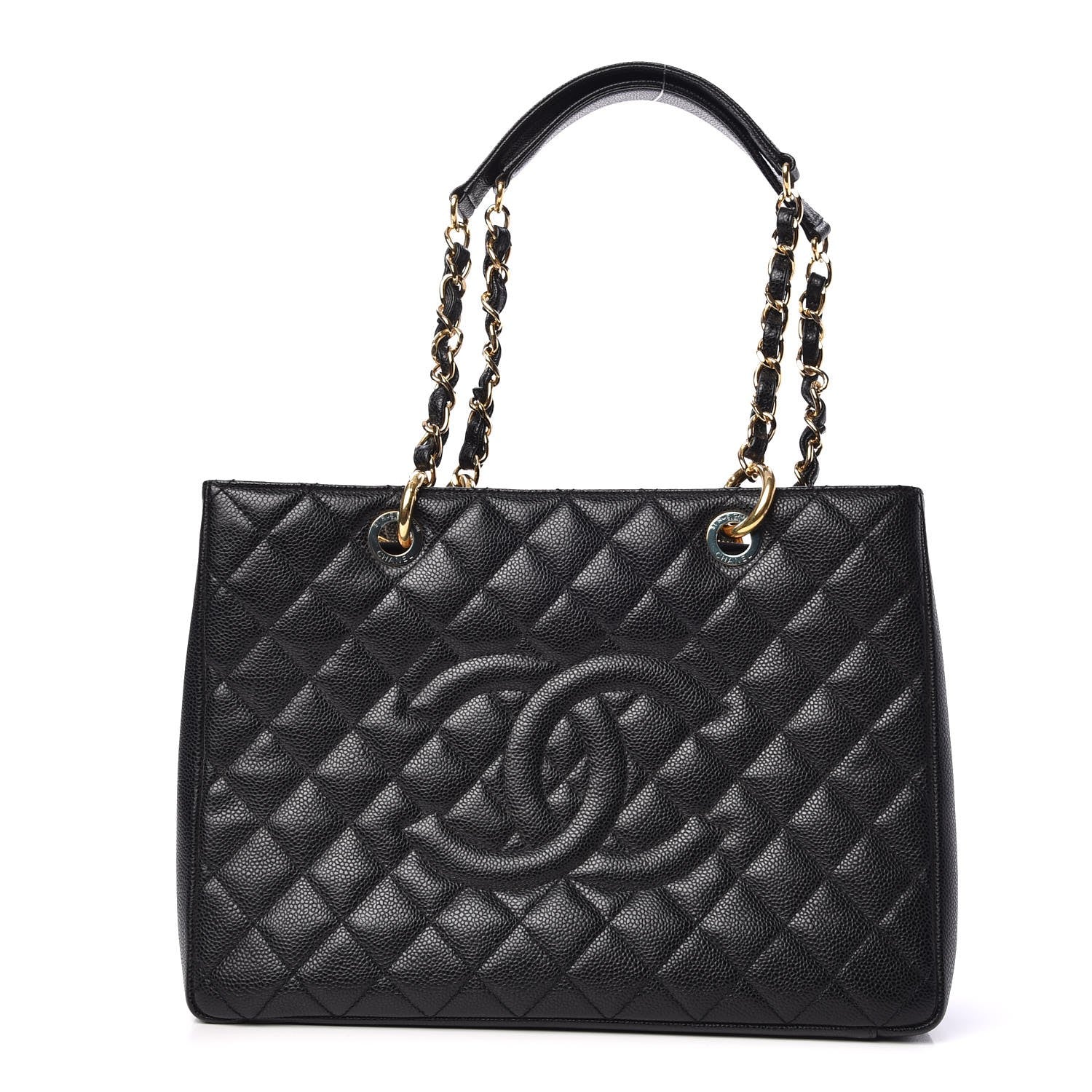 Chanel Caviar Quilted Grand Shopping Tote GST Black 1 of 7
