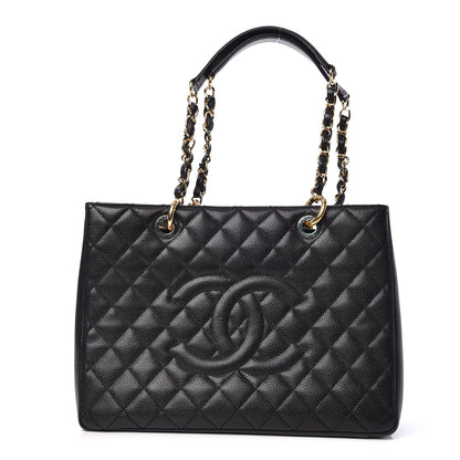 Chanel Caviar Quilted Grand Shopping Tote GST Black 1 of 7