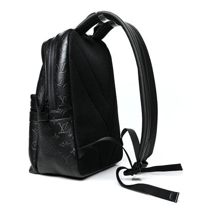 Louis Vuitton Calfskin Monogram Shadow Sprinter Backpack Black 2 of 9