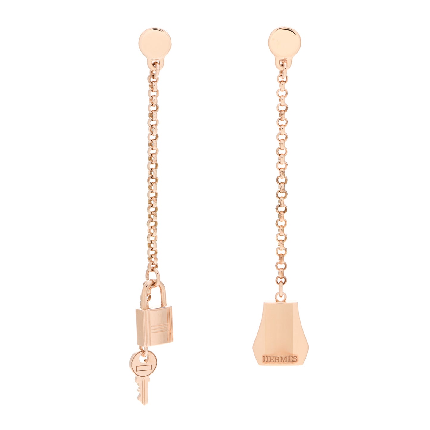 18K Rose Gold Kelly Clochette Earrings