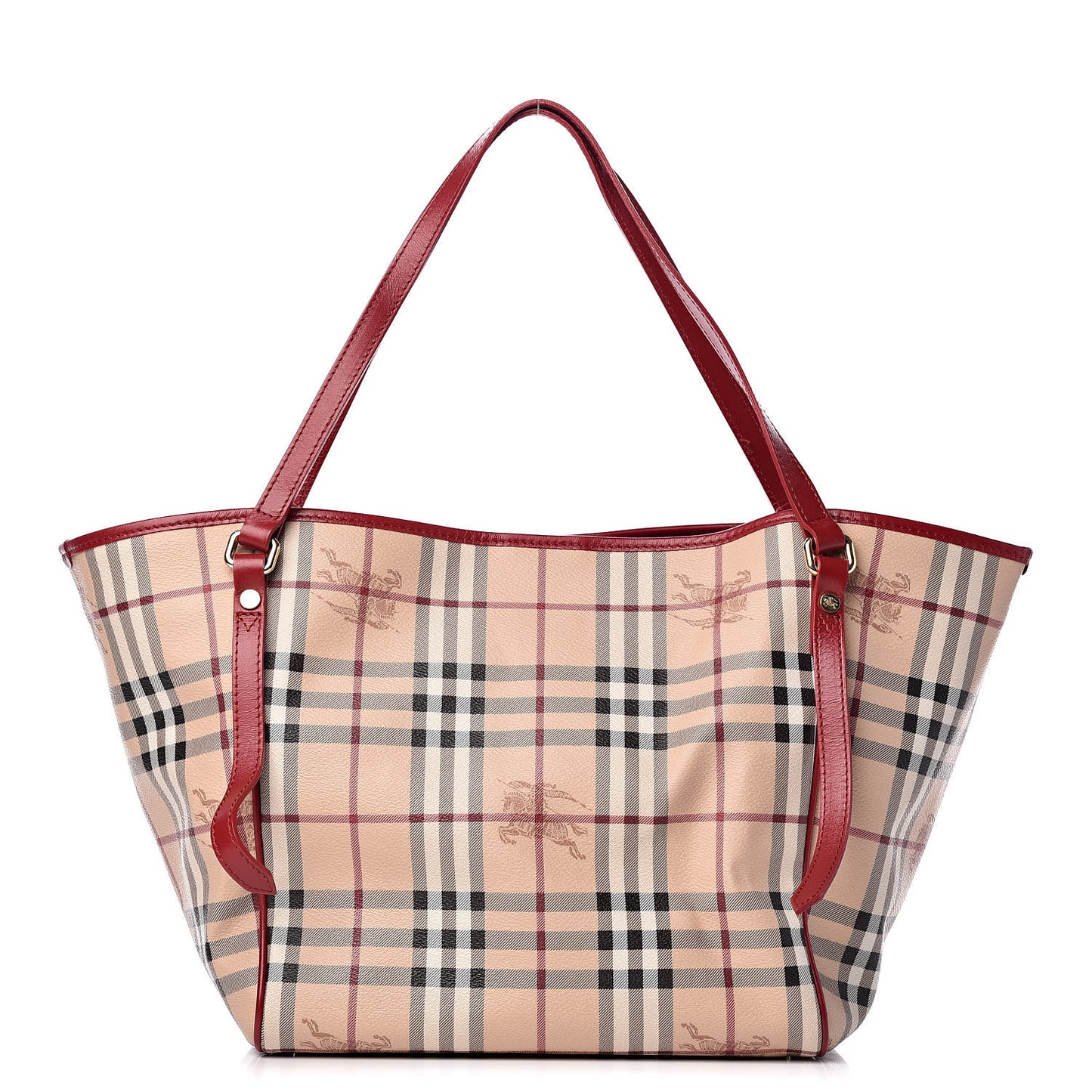 Haymarket Check Small Canterbury Tote Coral Red