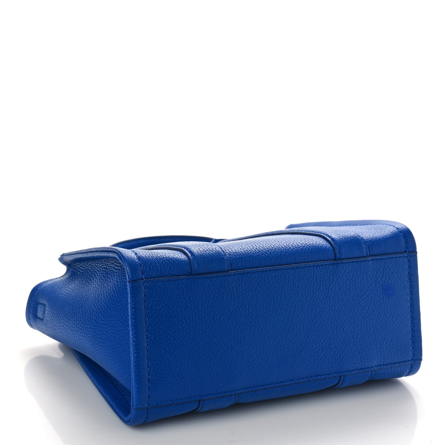 Grained Calfskin Small The Tote Bag Cobalt