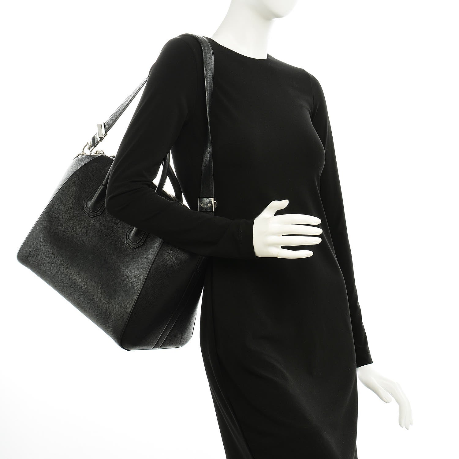 Givenchy Sugar Goatskin Medium Antigona Black 2 of 6