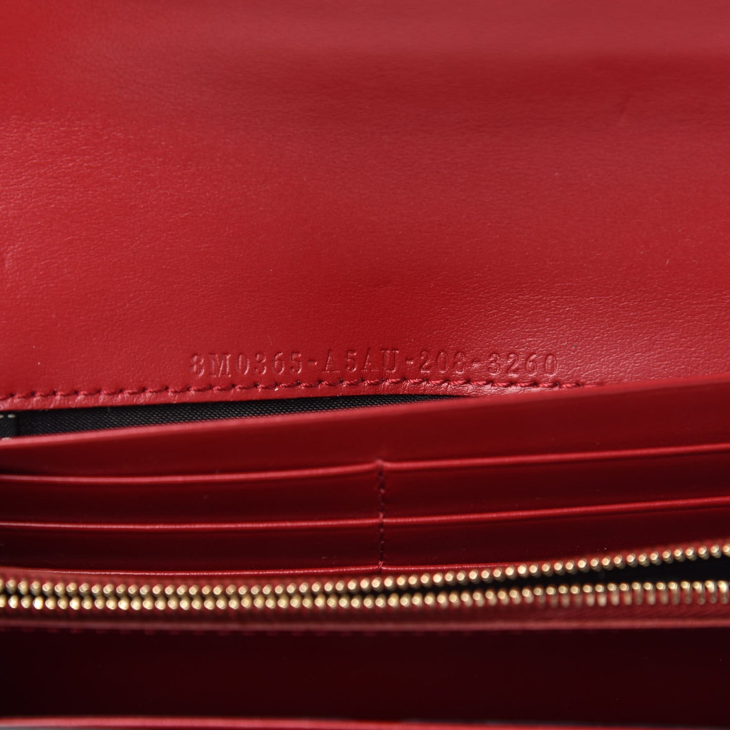 Vitello Vernice Mou F is Fendi Continental Envelope Wallet On Chain Rosso Cardinale