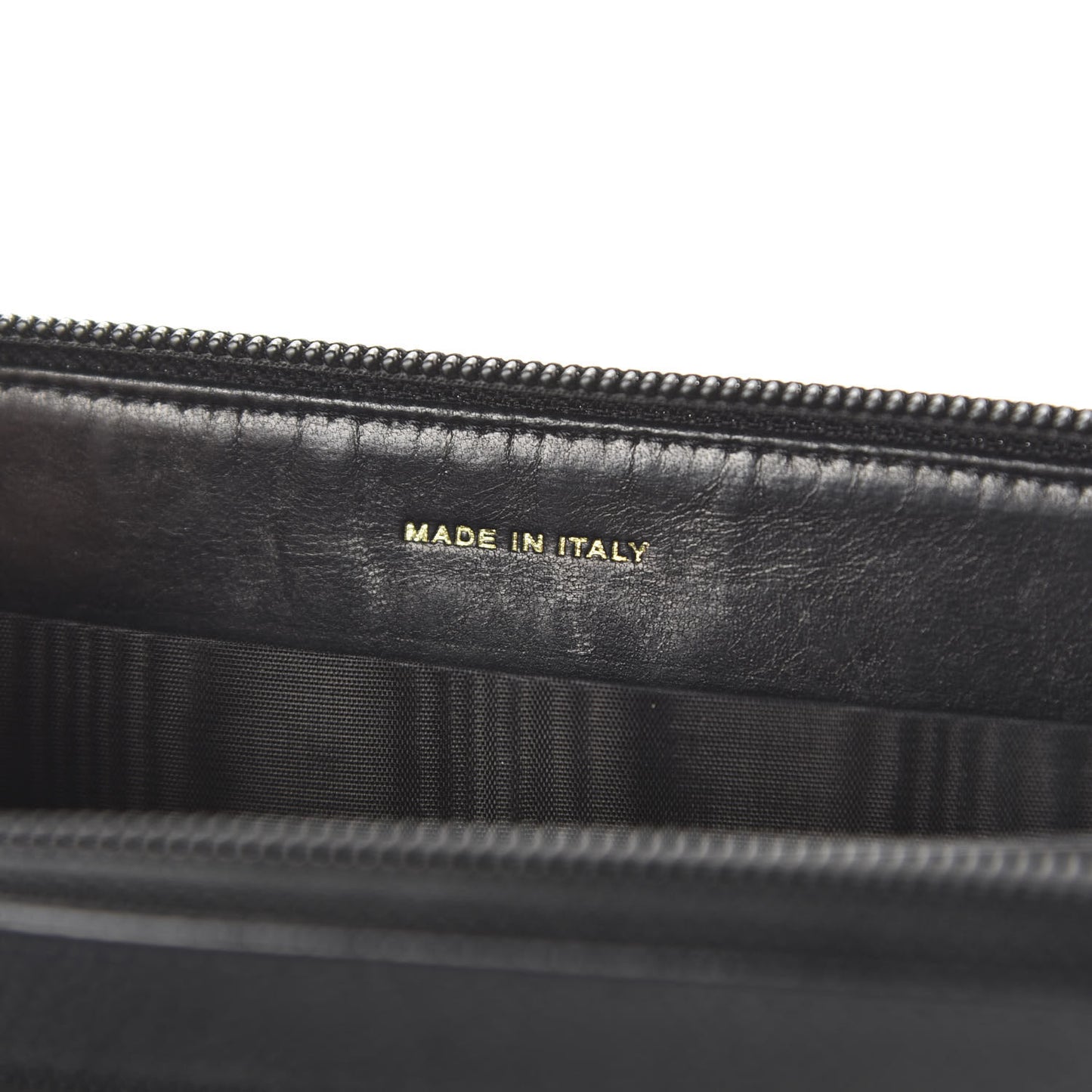 Caviar Large Timeless CC Zip Around Wallet Black