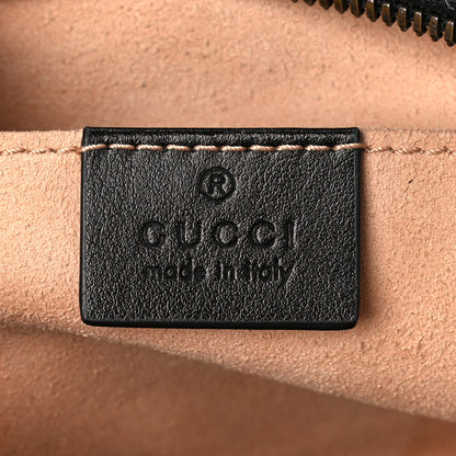 Gucci Calfskin Matelasse Small GG Marmont Chain Shoulder Bag Black 6 of 11
