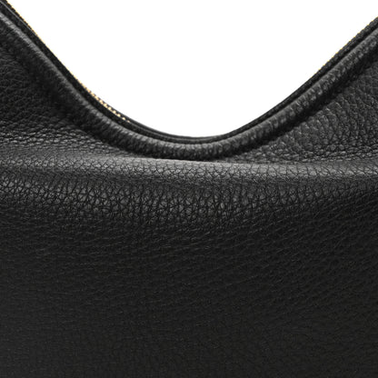 Valentino Garavani Grainy Calfskin Small Vlogo Moon Hobo Bag Black 7 of 10