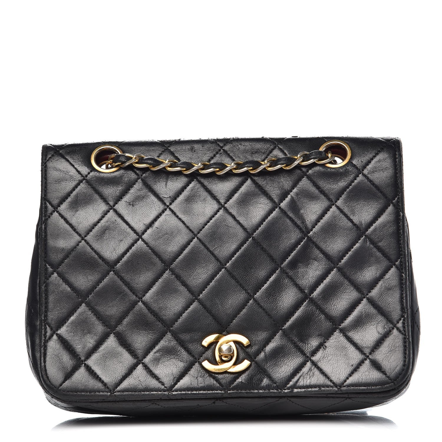 Chanel Lambskin Quilted Small Single Flap Black 1 of 26