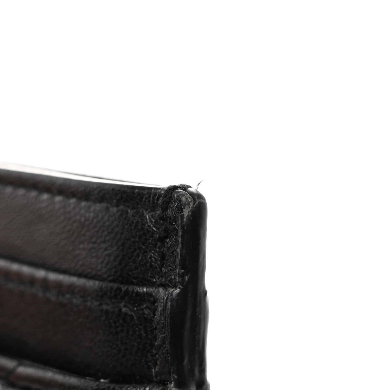 Saint Laurent Calfskin Y Quilted Monogram LouLou Credit Card Case Black 10 of 15