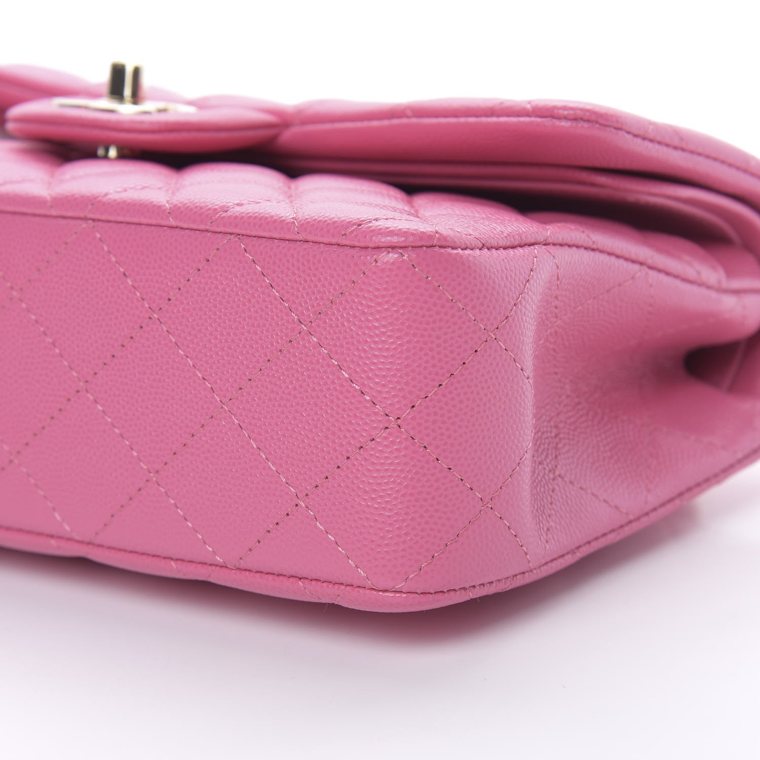 Chanel Caviar Quilted Small Double Flap Pink 10 of 11