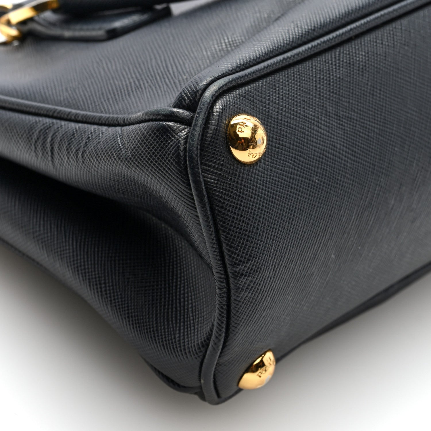 Prada Saffiano Micro Galleria Double Zip Tote Black 8 of 9