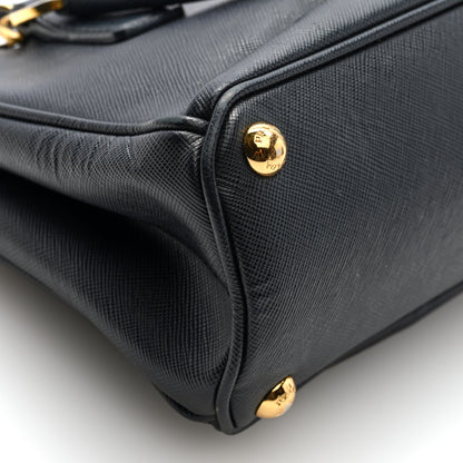 Prada Saffiano Micro Galleria Double Zip Tote Black 8 of 9
