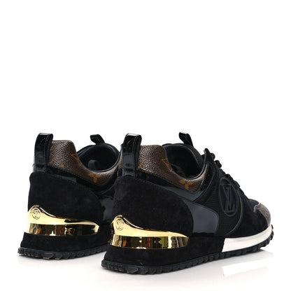 Louis Vuitton Suede Monogram Run Away Sneakers 39 Black 4 of 8