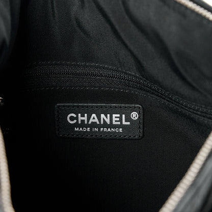 Chanel Aged Calfskin Quilted Large Working Vibe Camera Case Black 6 of 10