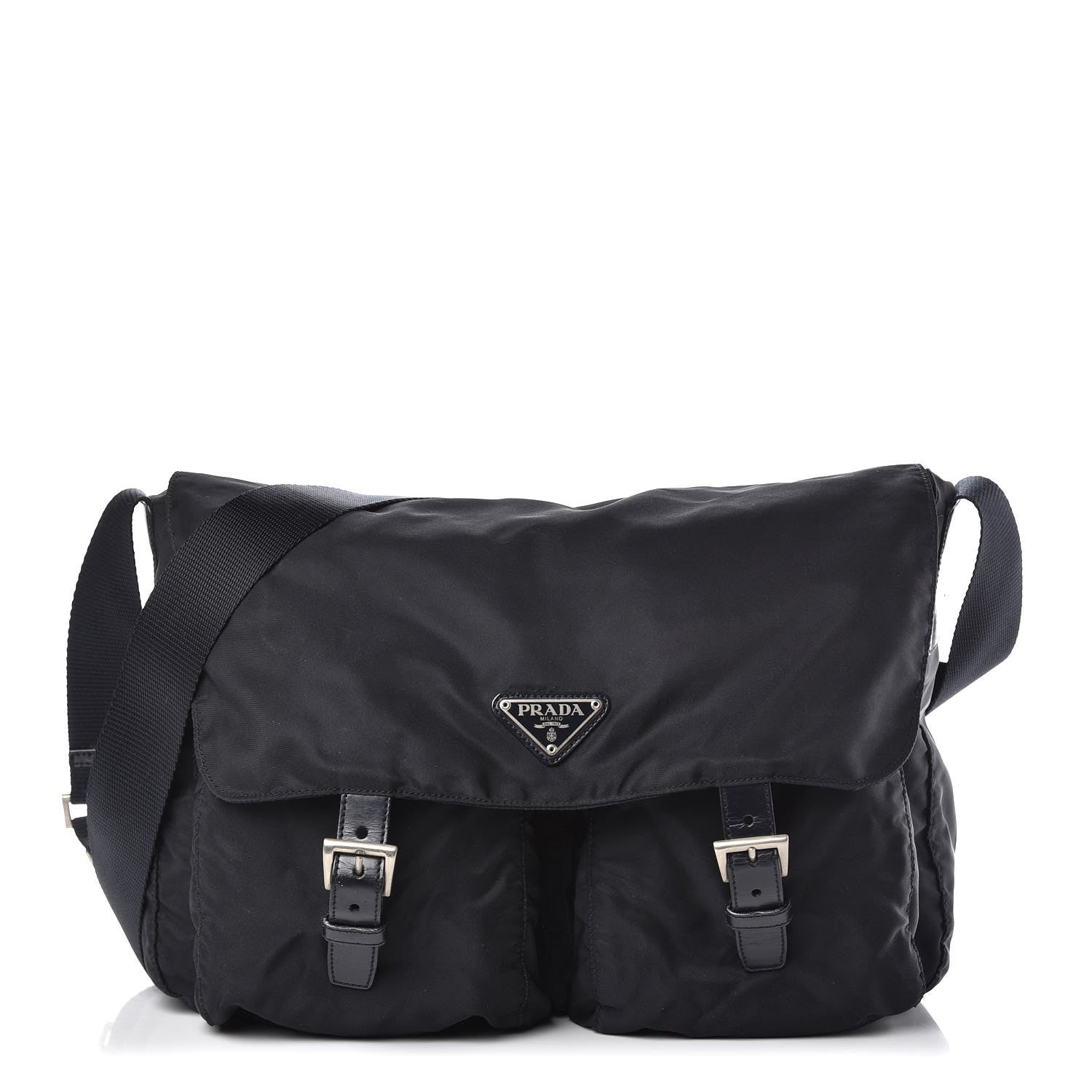 Prada Nylon Vela Messenger Bag Blue 1 of 8