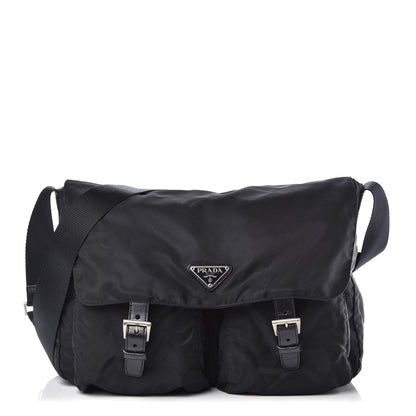 Prada Nylon Vela Messenger Bag Blue 1 of 8
