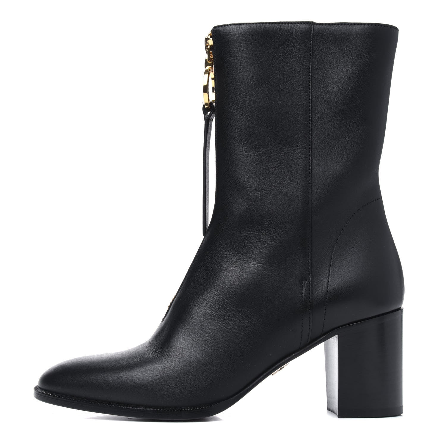 Christian Dior Calfskin Effrontee Holt Ankle Boot 37 Black 1 of 9