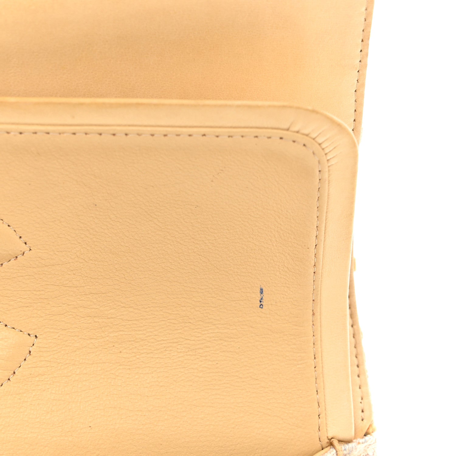 Chanel Tweed Quilted Medium Double Flap Beige Multicolor 12 of 14