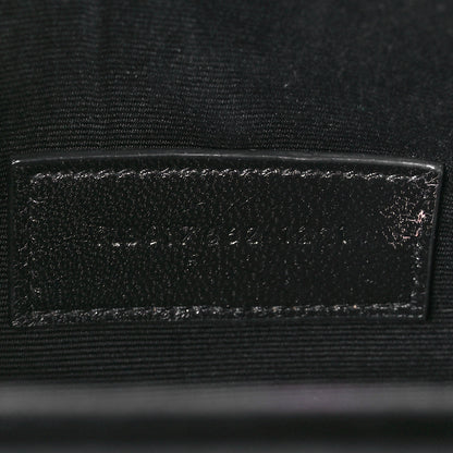 Saint Laurent Grain De Poudre Matelasse Chevron Monogram Envelope Clutch Rouge Legion 7 of 8