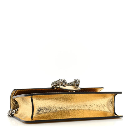 Gucci Metallic Calfskin Super Mini Dionysus Shoulder Bag Gold 4 of 10