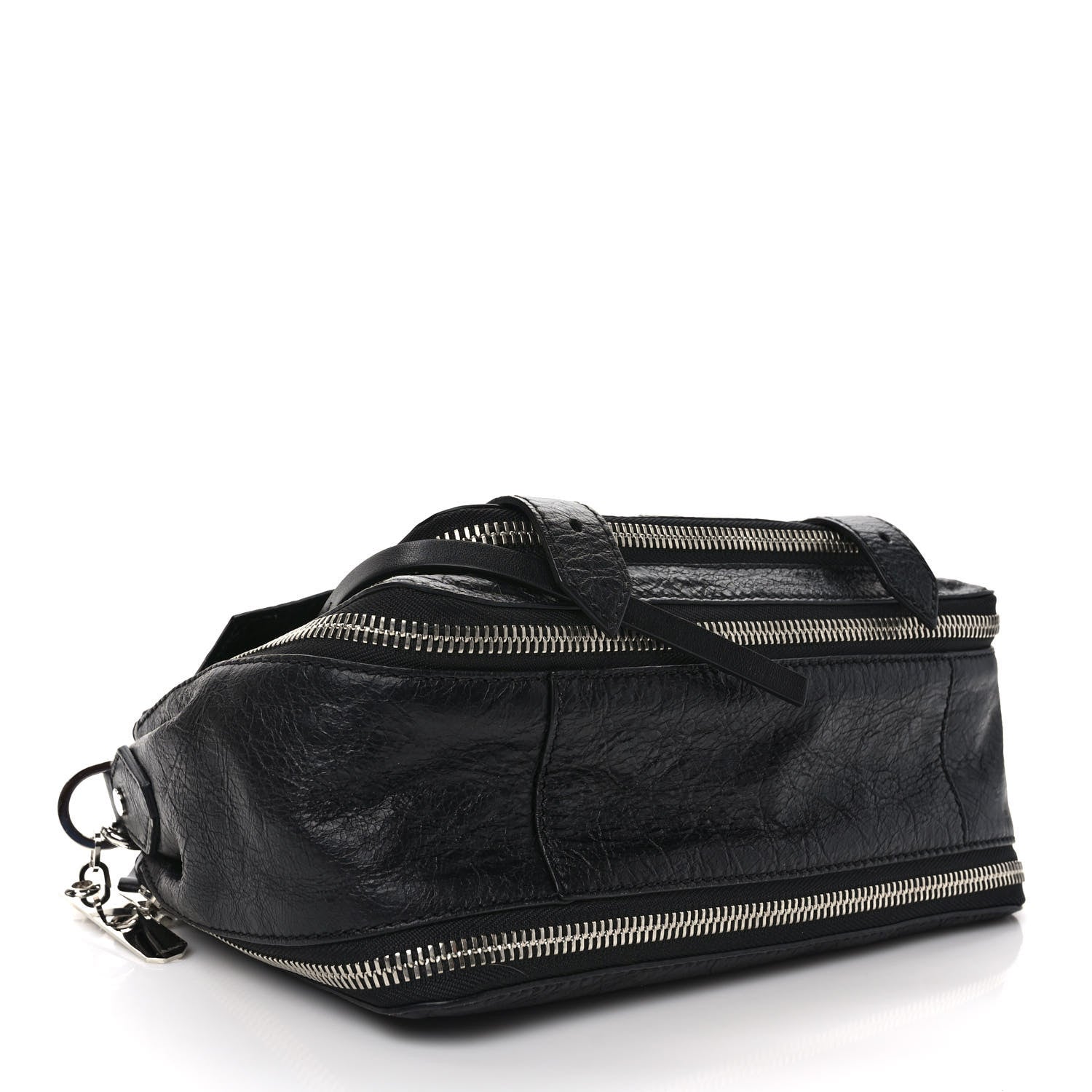 Proenza Schouler Crinkled Calfskin Tiny PS1 Satchel Black 4 of 11