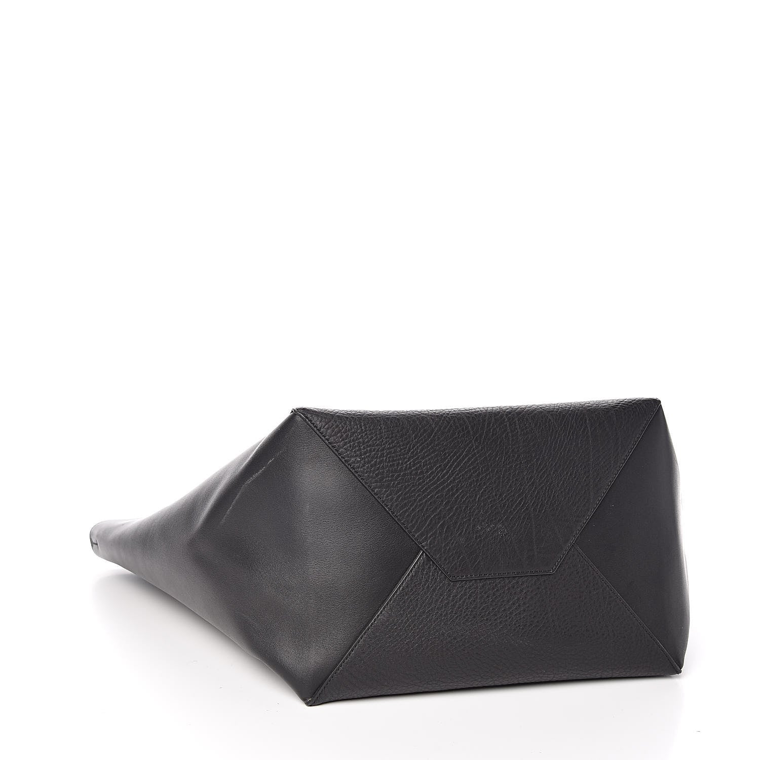 Celine Velluto Smooth Calfskin Medium Horizontal Cabas Phantom Black 4 of 10
