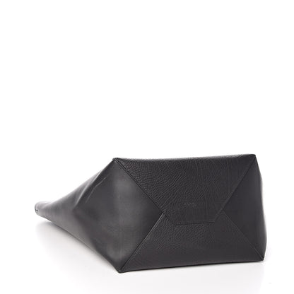 Celine Velluto Smooth Calfskin Medium Horizontal Cabas Phantom Black 4 of 10