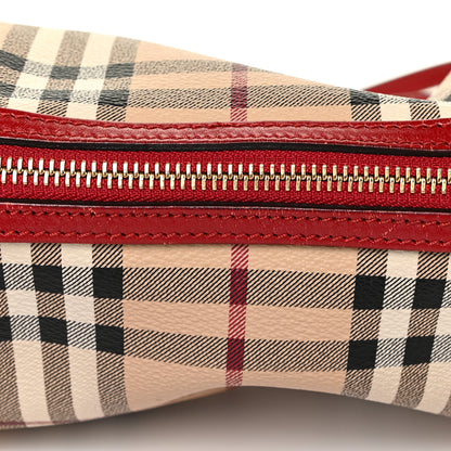 Burberry Haymarket Check Mini Blaze Crossbody Bag Red 14 of 17