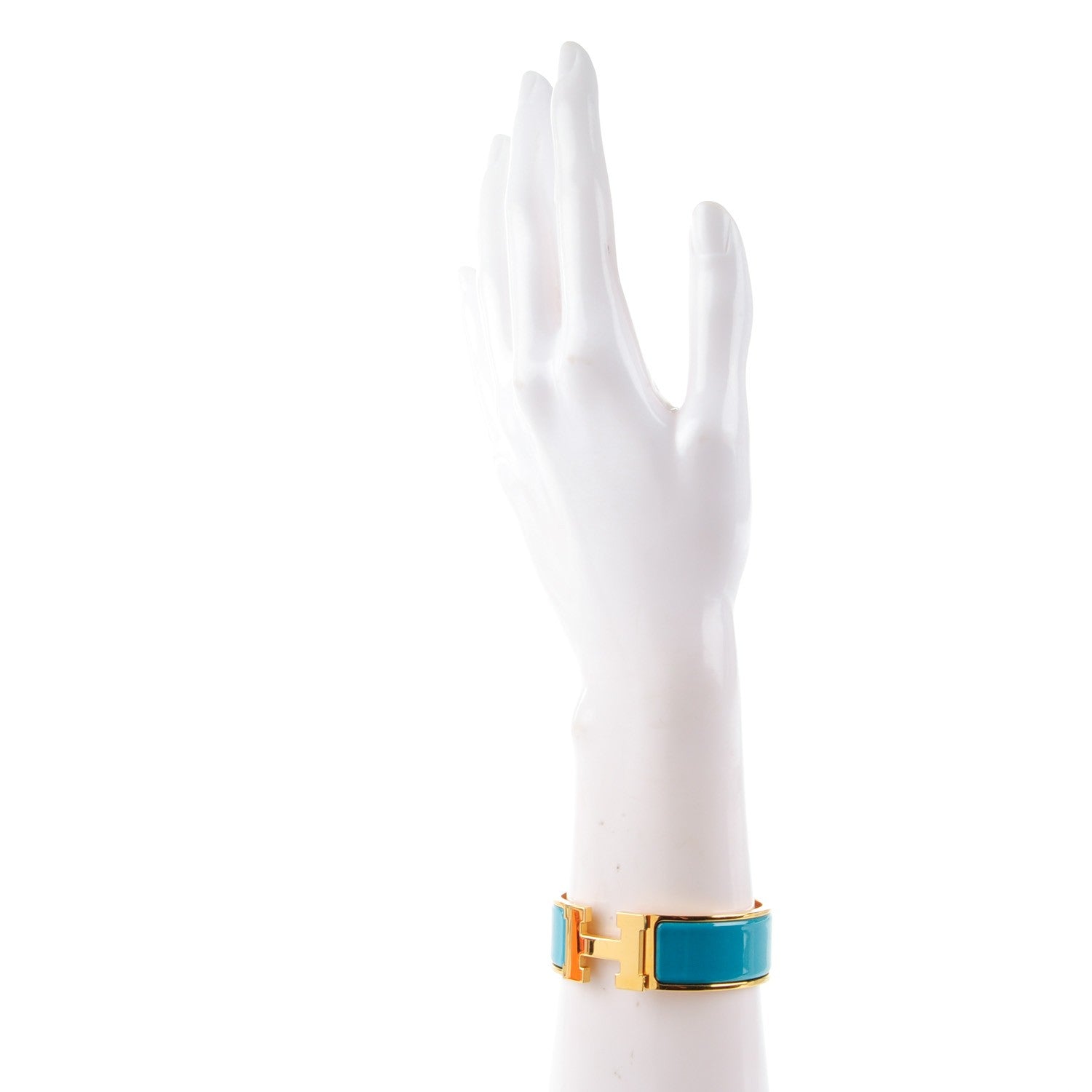 Hermes Enamel Wide Clic Clac H Bracelet PM Bleu Indien 2 of 5
