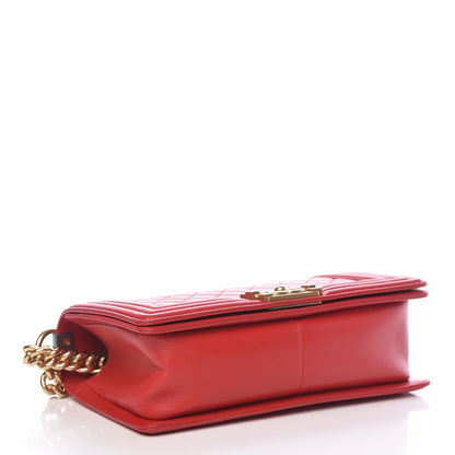 Chanel Lambskin Quilted Medium Boy Flap Red 4 of 13