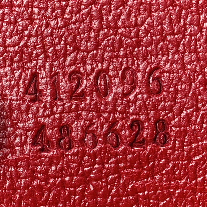 Gucci GG Supreme Monogram Tian Medium Shopping Tote Beige Multicolor Red 7 of 9
