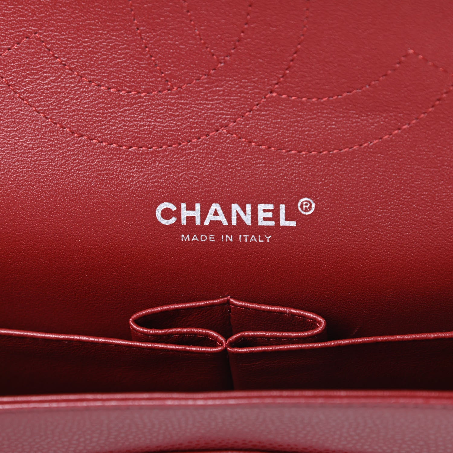 Chanel Caviar Quilted Jumbo Double Flap Dark Red 6 of 11