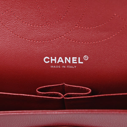 Chanel Caviar Quilted Jumbo Double Flap Dark Red 6 of 11