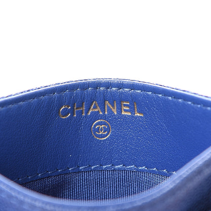 Chanel Caviar Quilted Boy Card Holder Blue 5 of 7