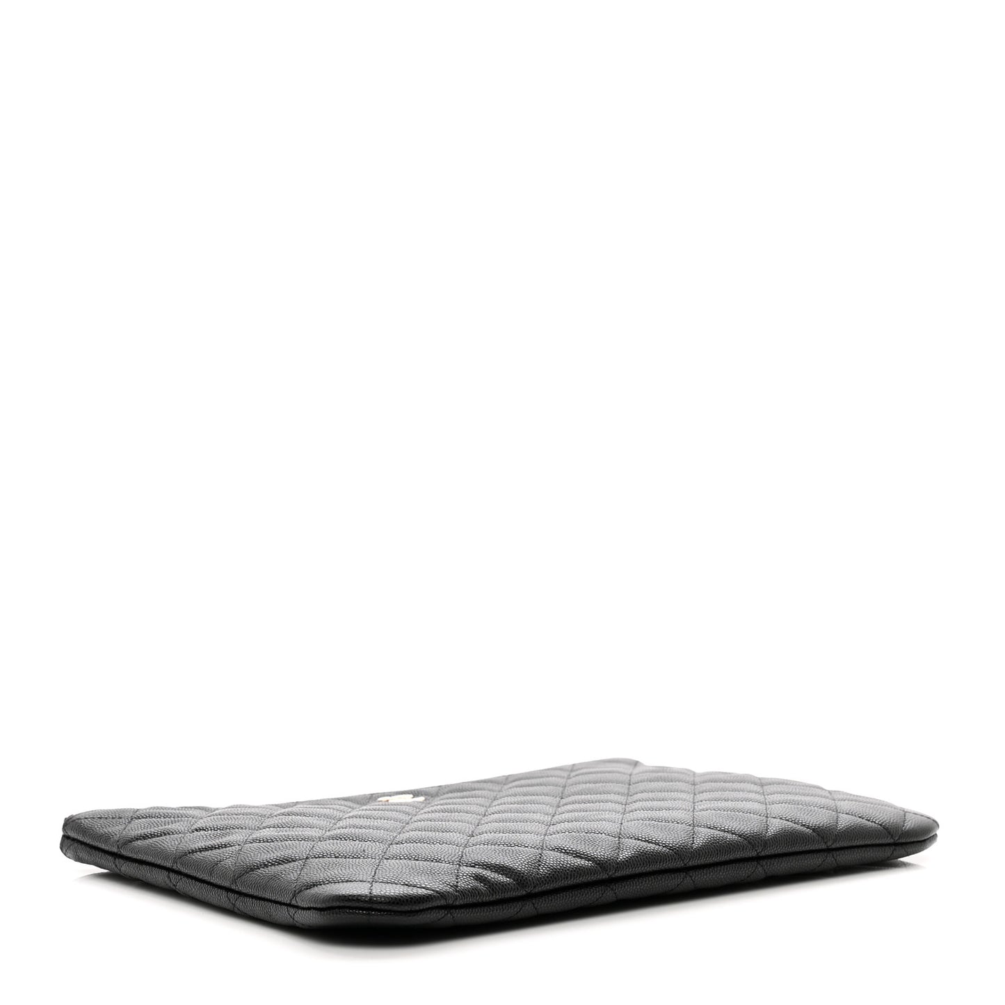 Caviar Quilted Medium Cosmetic Case Black
