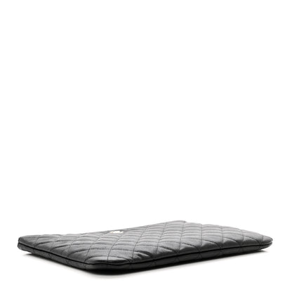 Chanel Caviar Quilted Medium Cosmetic Case Black 4 of 8