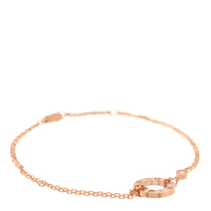 Cartier 18K Pink Gold Diamond LOVE Bracelet 1 of 3