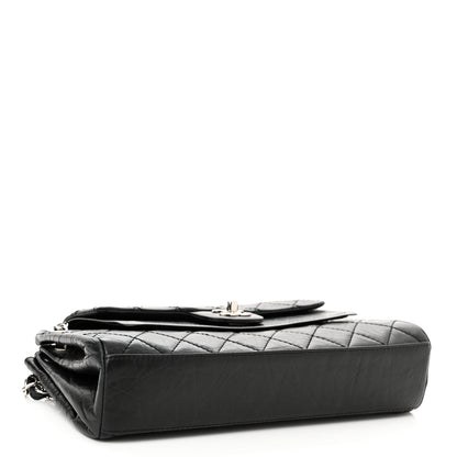 Chanel Aged Calfskin Quilted Medium Accordion Flap Black 3 of 9