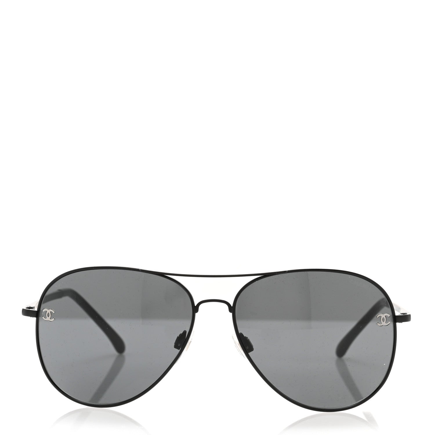 Chanel Aviator CC Sunglasses 4189-T-Q Matte Brown Dark Grey 2 of 8