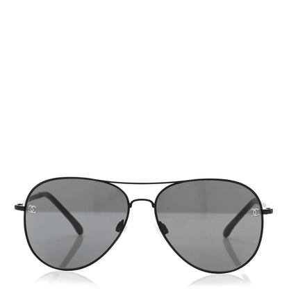Chanel Aviator CC Sunglasses 4189-T-Q Matte Brown Dark Grey 2 of 8