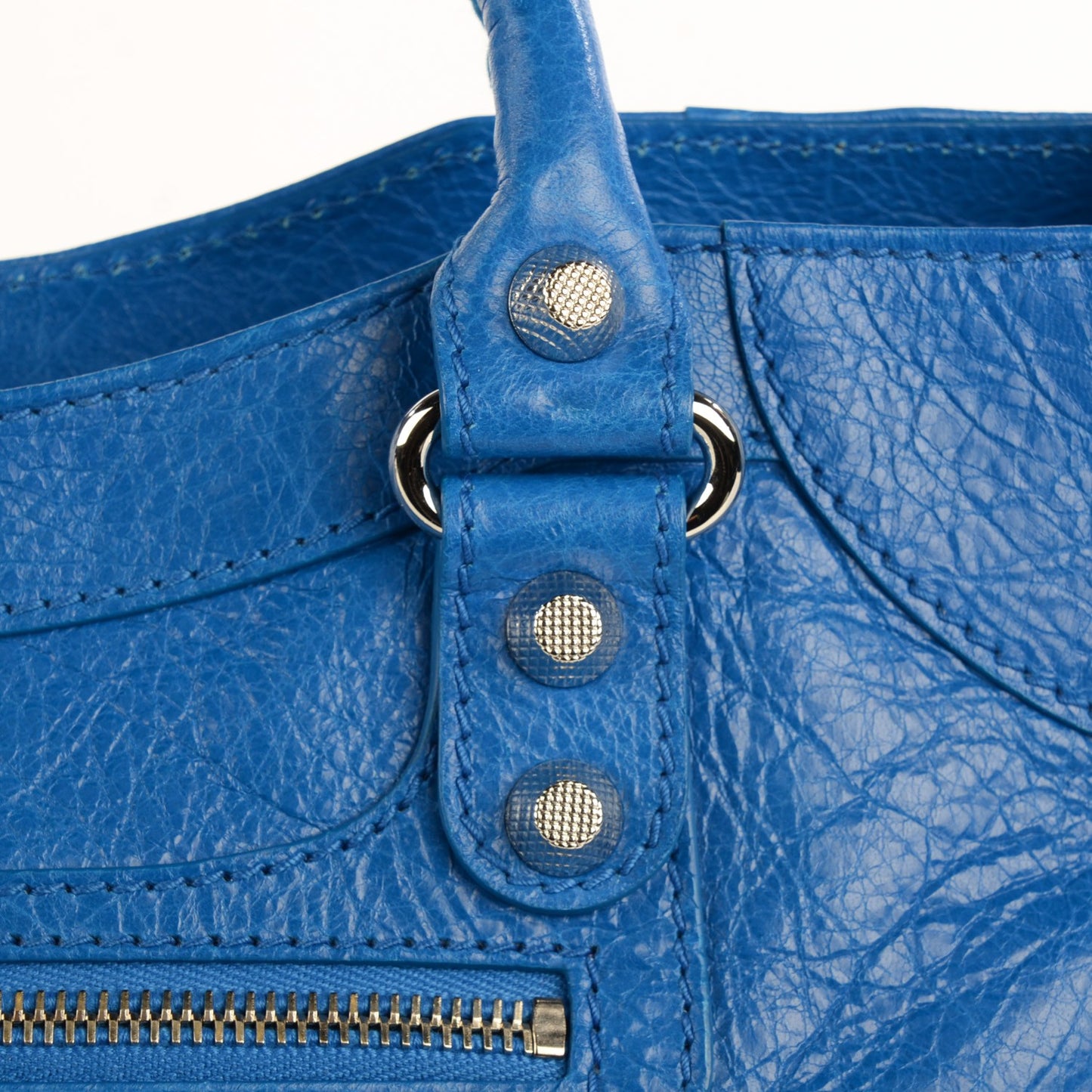 Agneau Giant 12 Silver Hardware Velo Bleu Lazuli